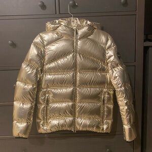COLMAR Gold Puffer Jacket s to xs rare